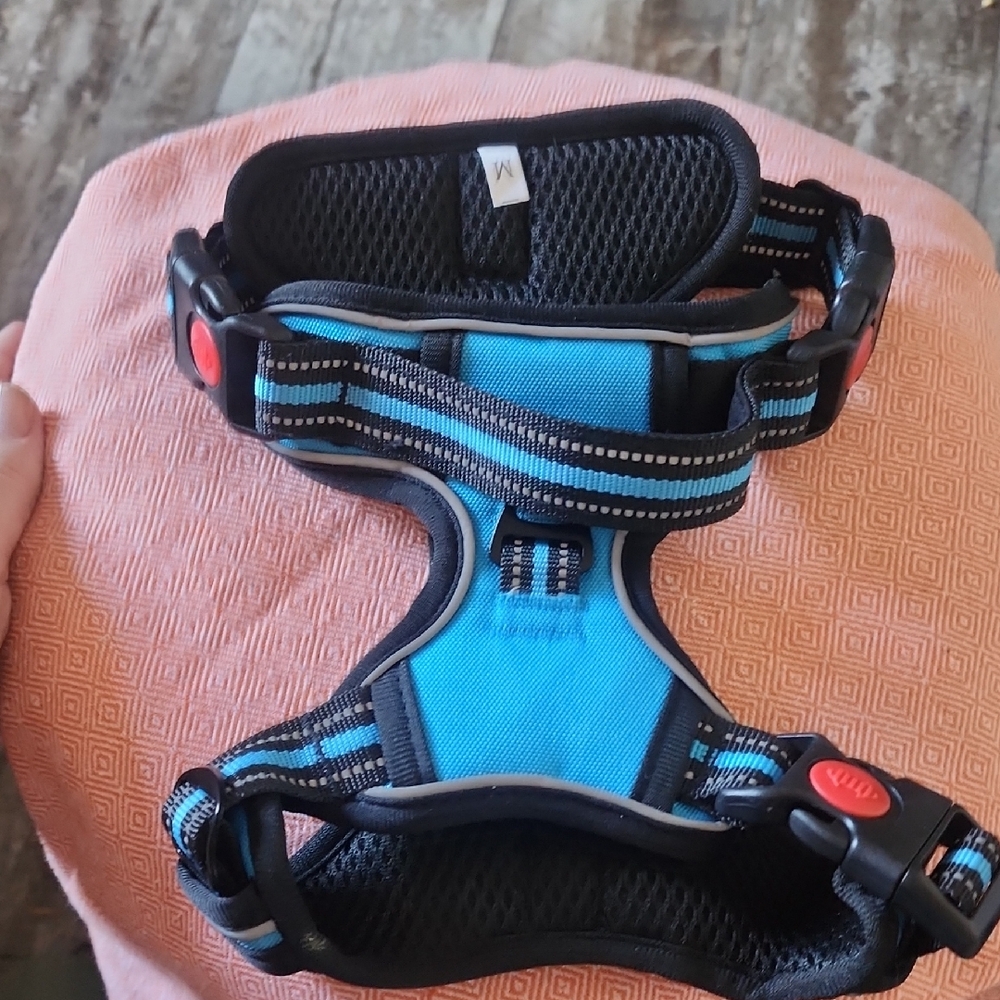 Blue and Black Dog Harness
